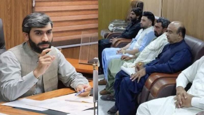 شیرانی: ڈپٹی کمشنر کلیم اللہ کاکڑ کا لائن ڈیپارٹمنٹس کا جائزہ، منصوبوں میں تاخیر برداشت نہ کرنے کا اعلان