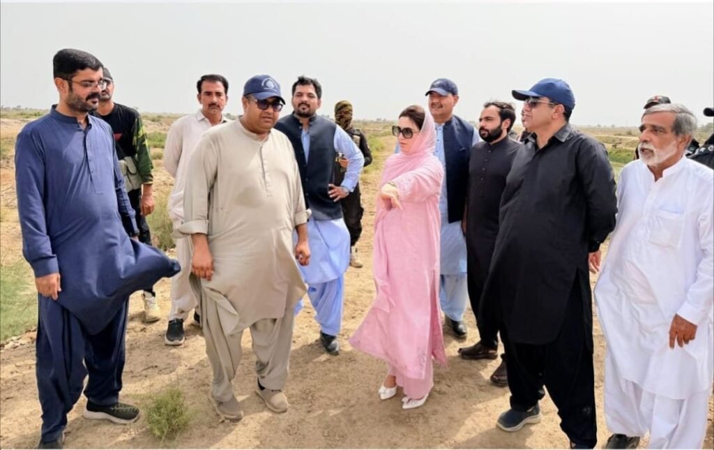 جیکب آباد: ڈپٹی کمشنر صحبت پور فریدہ ترین، ڈپٹی کمشنر جعفرآباد خالد خان متنازعہ سم نالے کے متعلق سندھ حکام سے بات چیت کر رہے ہیں