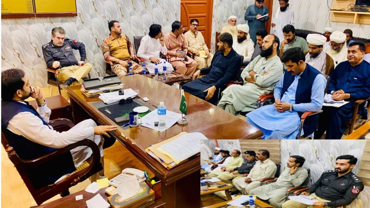 نصیرآباد: ڈپٹی کمشنر وریندر لعل کی زیر صدارت 12 ربیع الاول کے انتظامات کا جائزہ اجلاس، فول پروف سیکیورٹی کی ہدایت