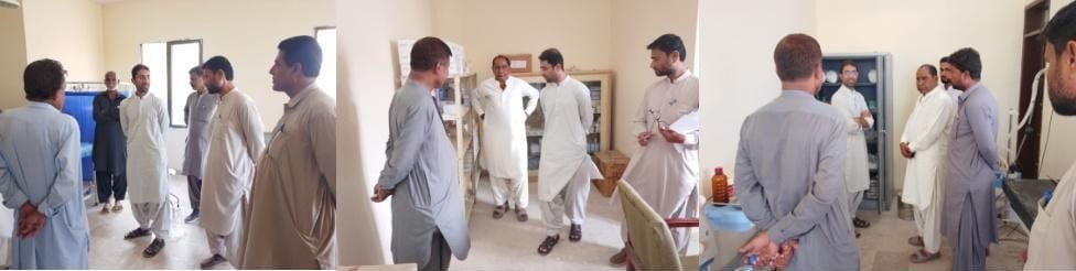 Gwadar: District Health Officer Dr Yasir Tahir RHC Ormara aur BHU Basol ka daura kar rahe hain
