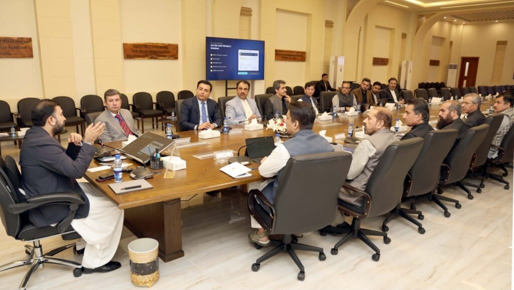 وزیراعلی بلوچستان میر سرفراز بگٹی سمری آٹومیشن کے حوالے سے جائزہ اجلاس کی صدارت کر رہے ہیں