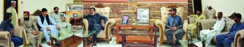 صوبائی وزیر حاجی علی مدد جتک سے انکی رہائشگاہ پر علاقے کے لوگ ملاقات کر رہے ہیں۔