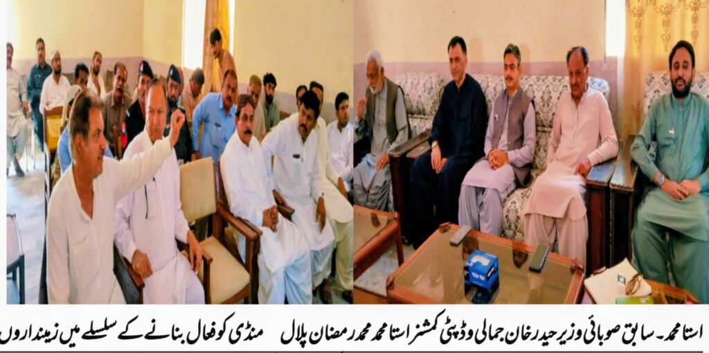 وتاجروں کے منعقدہ اجلاس کی صدارت کر رہے ہیں