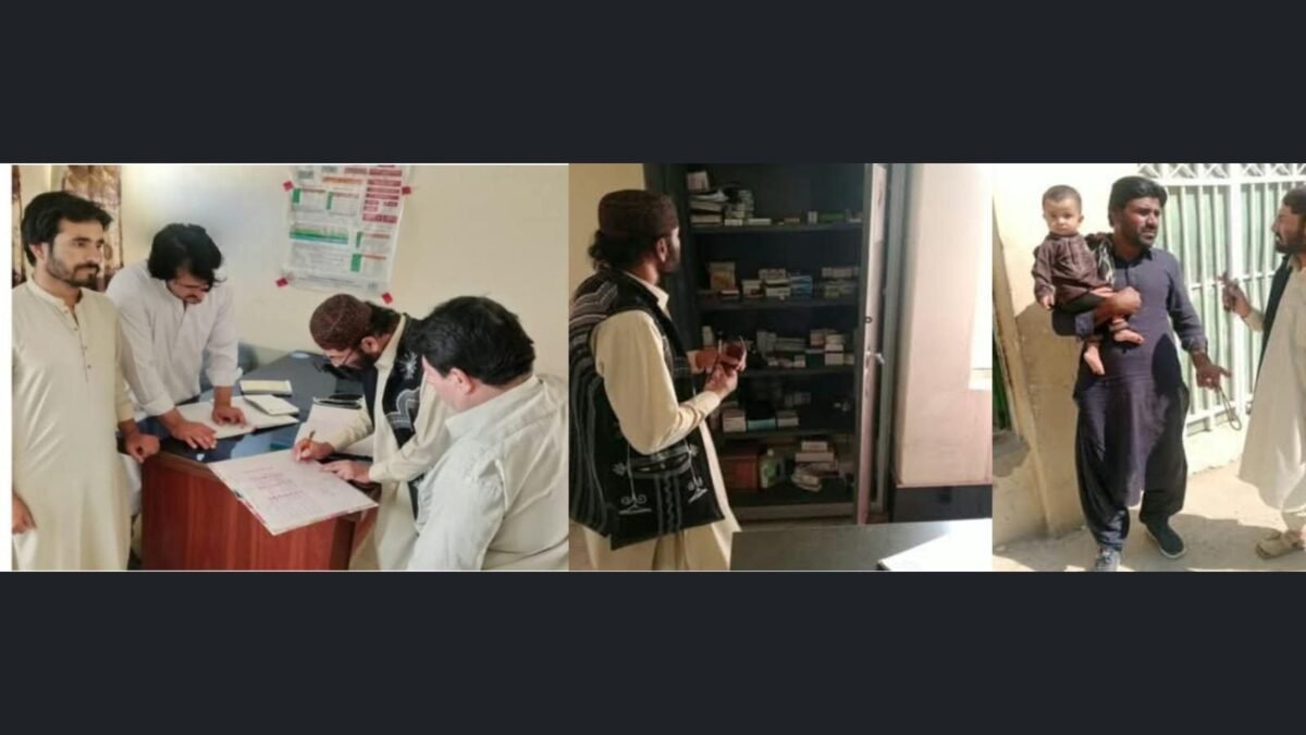 اسسٹنٹ کمشنر لونی فتح خان بنگلزئی کا دکی ڈی ایچ کیو ہسپتال اور کلی علی محمد بی ایچ یو کا دورہ