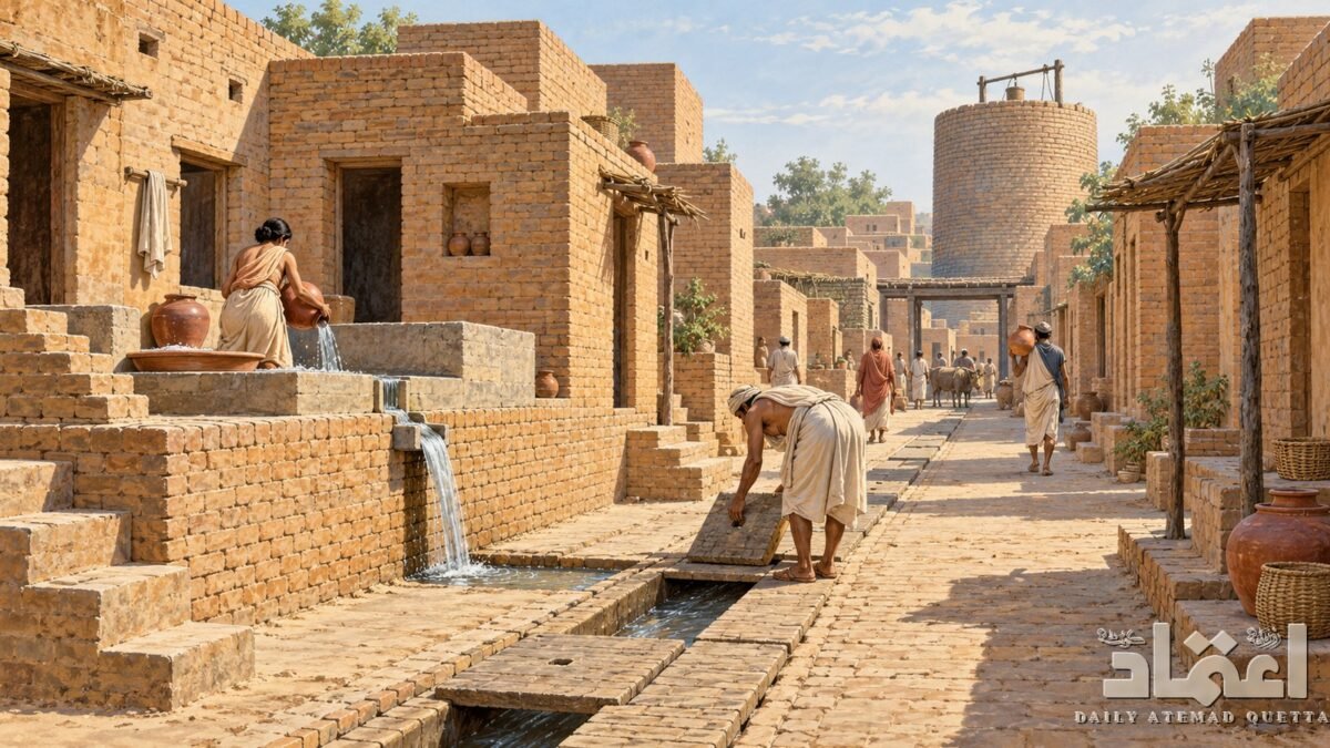 موہنجو داڑو کی نالیاں، دنیا کا قدیم شہری نکاسیٔ آب