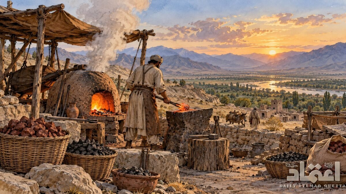 لوہا، آسمان سے گرے پتھر سے بھٹی تک
