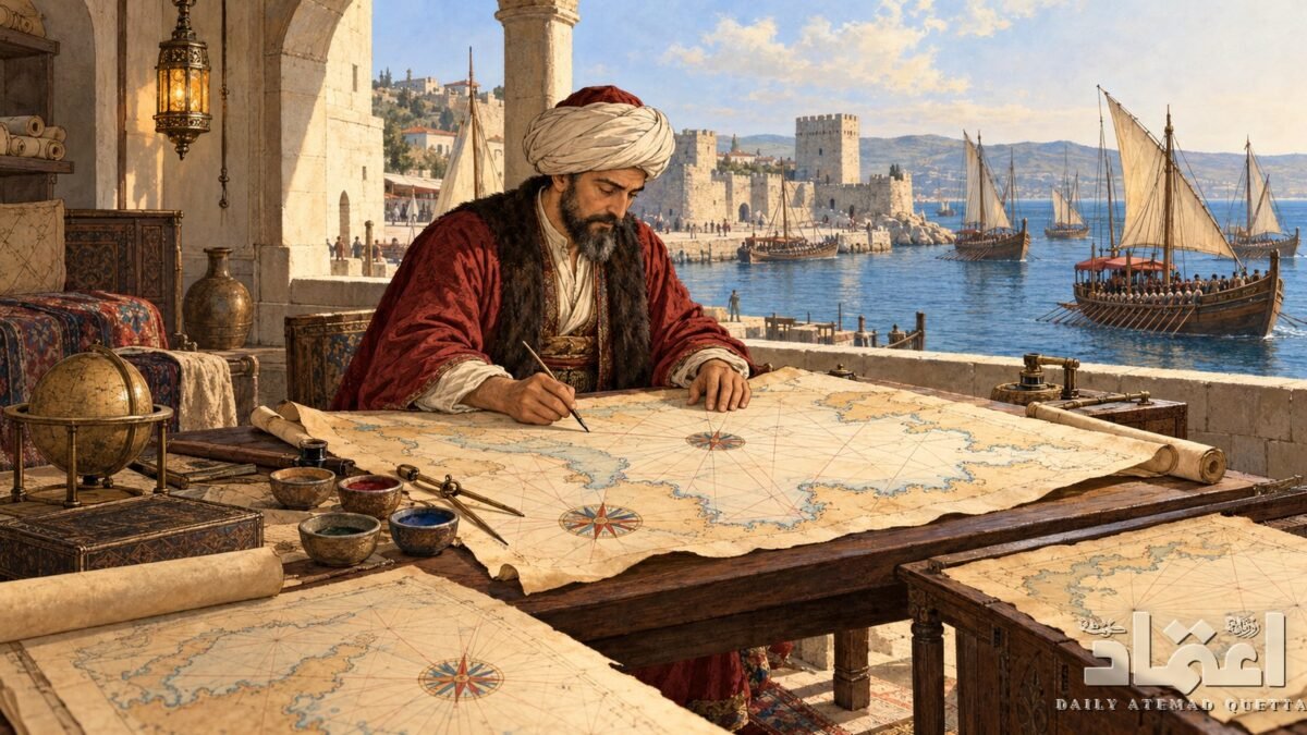 پیری رئیس کا نقشہ