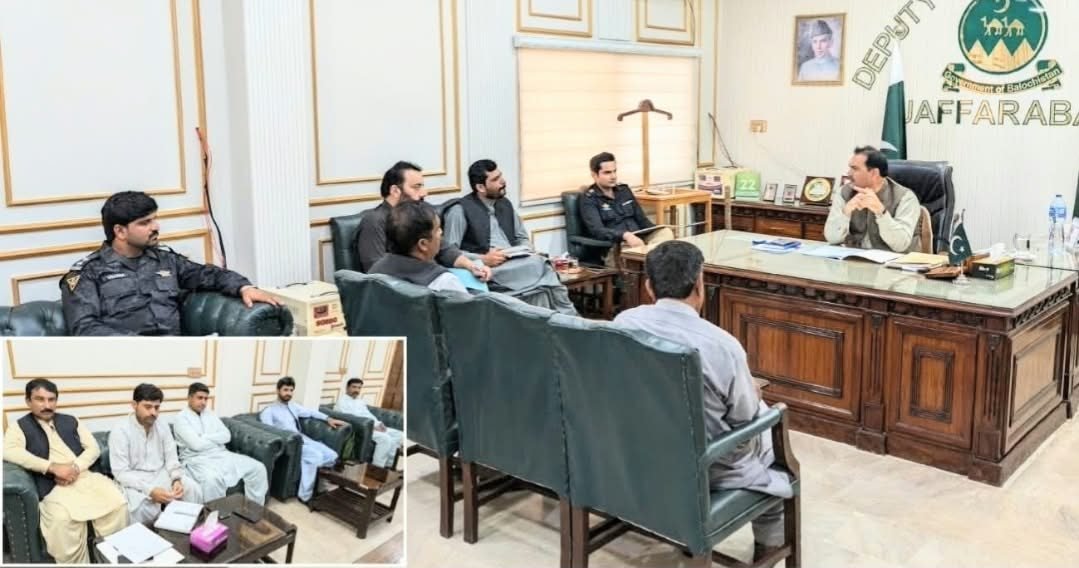 جعفرآباد: ڈپٹی کمشنر خالد خان کی صدارت میں امن و امان کے تین اجلاس